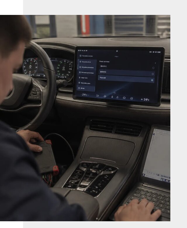 Русификация автомобиля BYD HAN для эксплуатации в Сарове